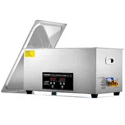 CREWORKS 22L 1080W Digital Ultrasonic Cleaner Stainless Steel W/ Heater & Timer • $178.99