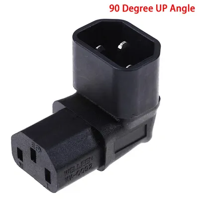 IEC 320 C14 To C13 Right AngleC13 To C14 90 Degree Up Angle -u- • £6.10