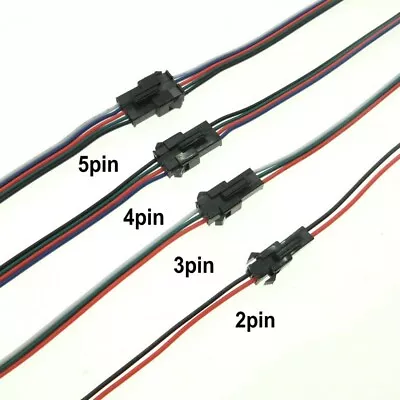 10 Pairs 2/3/4/5pin Male And Female JST SM Connector For LED Light Strip Lamp AU • $10.33