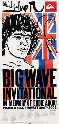 2007 Mint Original Eddie Aikau Waimea Hawaii Big Wave Surfing Contest Poster • $50