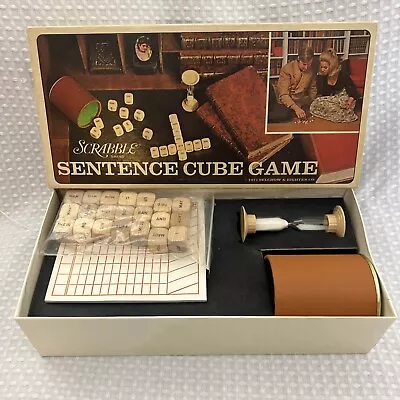 Vintage 1971 SCRABBLE SENTENCE CUBE GAME. Selchow & Righter • $8.99