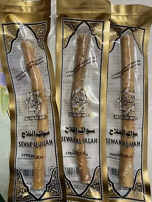 3 X Al Falah Miswak Miswaak Meswak Siwak Sewak Natural Toothbrush Peelu • £2.99