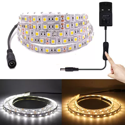 12V 5050 LED Strip Lights Waterproof Tape Under Cabinet Kitchen Lighting+UK Plug • £15.90