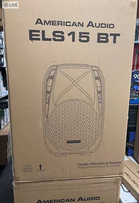 American Audio ELS-15BT 15” Active Speaker W/Built In Bluetooth & MP3 Player • $99