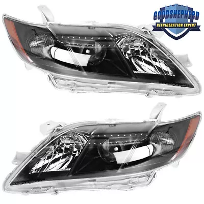 Pair Headlights Headlamp Assembly For 2007-2009 Toyota Camry Black Projector • $70.50