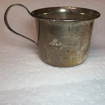 Vintage Art Deco Webster No 4615 Sterling Silver Baby Cup Engraved 'Margaret' • $35.99