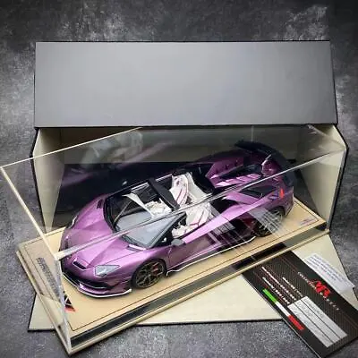 Rare MR 1:18 Lamborghini Aventador SVJ Roadster Viola 30th Anniversary Car Model • $1259.99