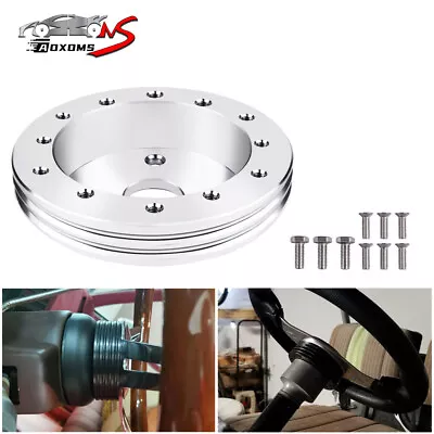 0.5  Steering Wheel Hub Spacer For 6 Hole Wheels To 3 Hole Adapter Aluminum 1/2  • $12.99