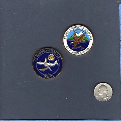 VR-61 ISLANDERS Challenge Coin US NAVY Reserve C-9 SKYTRAIN Patch Image • £6.10