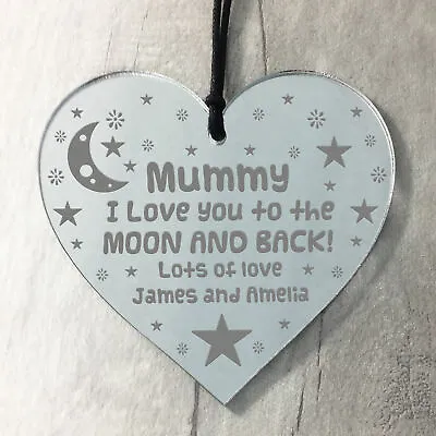 Mothers Day Gift For Mummy Hanging Heart Mummy Gift From Daughter Son Gift • £4.99