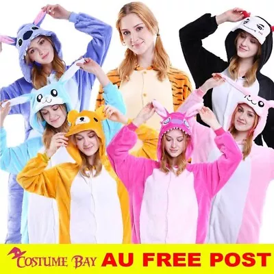 New Adult Animal Kigurumi Cosplay Unisex Fleece Sleepwear Pajamas Onesie Costume • $17.95