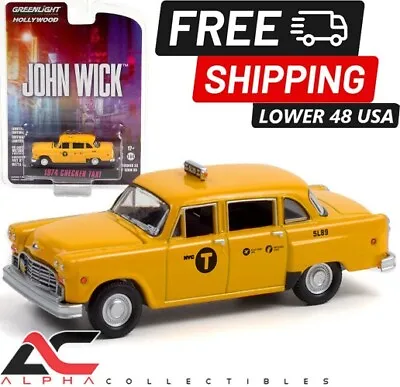 Greenlight 44930f 1:64 1974 Checker Taxi Cab A11 (john Wick) • $10.95