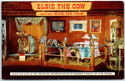 Postcard - Elsie The Cow And Her Brand New Twins • $3.46