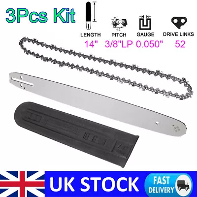 £16.99 • Buy 14  Bar & Chain Set For McCulloch Mac 335, 338, 435, 436, 438, 738, 440 Chainsaw