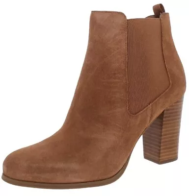 Michael Kors Women's Size 8M LOTTIE Suede Luggage Chelsea Bootie MSRP $139 NEW • $68