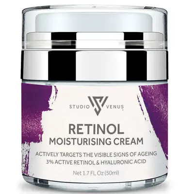 £9.99 • Buy Retinol Anti-Ageing Face Cream With Hyaluronic Acid | Day And Night Use | 50ml