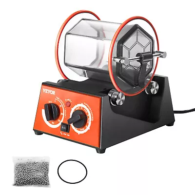 VEVOR 3kg Rotary Tumbler Surface Polisher Jewelry Polish Finish Machine Gem DIY • $68.99