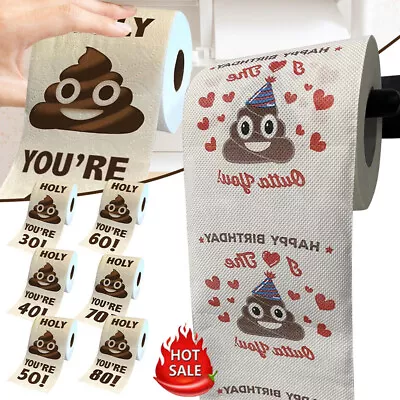 30th-80th Funny Toilet Paper Roll Birthday DecorationGifts For Women Men Gift • £5.41