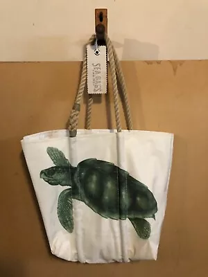 NEW Ocean Life SEA Turtle - Sea Bags Maine Women's Bags Beach Medium Sailcloth  • $109