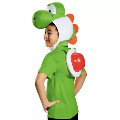 Yoshi Child Costume Kit Super Mario Bros Nintendo Kids Shell Headpiece • $46.22