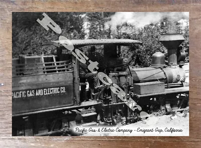 Historic Pacific Gas & Electric Company - Emigrant Gap Ca. Train Postcard • $3.85