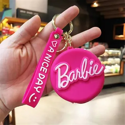$8.92 • Buy Pink Barbie Zero Wallet Keychain Cute Barbie Pendant Barbie Series Peripheral US