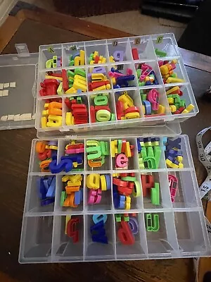 £10 • Buy Lower Case And Upper Case Plastic Magnetic Letters Alphabet Teacher Resource