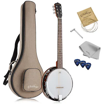 6-String Banjo - Full Size With Closed Back Mahogany Resonator • $159.99