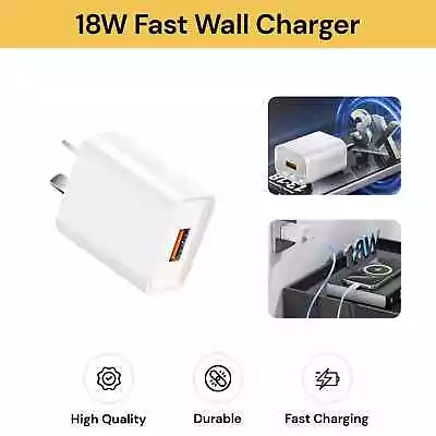 18W Universal Quick Charger Fast Charger USB Wall Charger Power Adapter AU Plug • $14.49