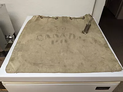 Vintage Used 1956 Canada Post Mail Bag Made Of Heavy Canvas • $12.38