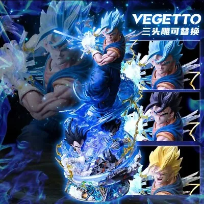 Dragon Ball Figure Goku Vegeta Fusion Vegeto Bright Figurine 45cm 3 Heads  • $371.95