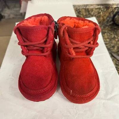 UGG Neumel Boots Red Elmo Sesame Street US 8c • $40