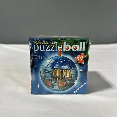 Ravensburger 3D Christmas Puzzle Ball Ornament 60 Pieces 2006 NIP AO • $9