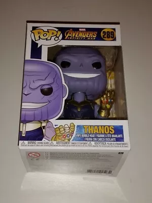 Pop! Marvel Avengers Infinity War 289 Thanos Vinyl Bobble- Head (box 5) • £7.99