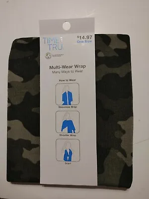 Womens SOFT Camo Multi-wear Wrap (One Size) BRAND NEW IN PACKAGE • $7
