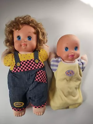 Vintage Magic Nursery Baby Toddler Doll Lot Of 2 Mattel Clothes  • $30