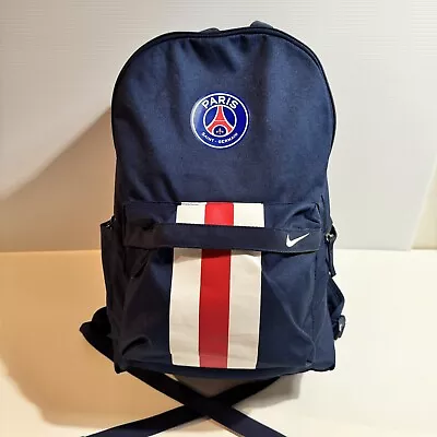 Nike PSG Paris Saint-Germain Stadium Soccer Unisex Backpack Blue Red Clean 56323 • $69.95