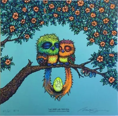 Marq Spusta Two Birds One Egg Blue Variant Full Size Art Print Poster • $329.99