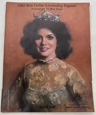 Original 1982 Miss Dallas Texas Pageant Program / Miss America Pre Lim • $9.95