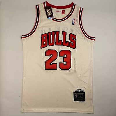 Michael Jordan #23 Jersey 95-96 Vintage White • $35