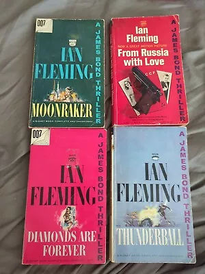 Ian Fleming James Bond Signet Paperback Lot 4 Novels  • $26