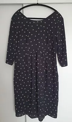 £19 • Buy Seraphine Maternity Dress, Black, Size 14, Polka Dot