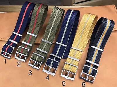 Premium Tudor Style Twill Knit Single Pass Woven Watch Strap Band 22mm 20mm • $18.48