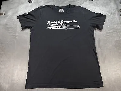 Spoke & Dagger Co Buffalo NY New York Motorcycle Club Black XL Grim Reaper Shirt • $23.50