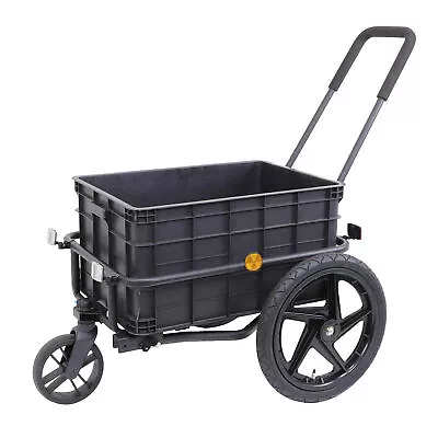 Xspec 2-in-1 Bike Cargo Trailer Pushcart With Tow Hitch And Removable Handlebar • $109.99