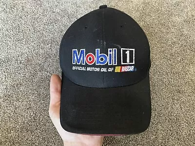 Mobil 1 Official Motor Oil NASCAR Adjustable Strap Back Baseball Hat Cap Black • $15