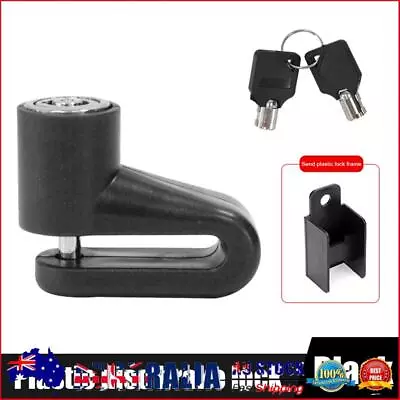 Electric Scooter Disc Brake Lock Anti Theft With Lock Frame For M365 (Black) AU • $9