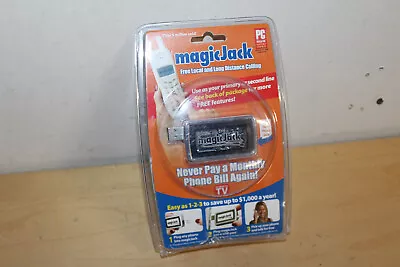 MAGIC JACK USB PC LOCAL & LONG DISTANCE PHONE CALLING DEVICE JACK A921 VoIP - B • $17.95