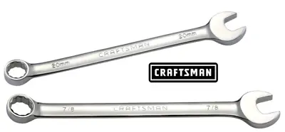 NEW Craftsman Combination Wrenches POLISHED SAE/MM 12pt Any Size Standard Length • $12.95