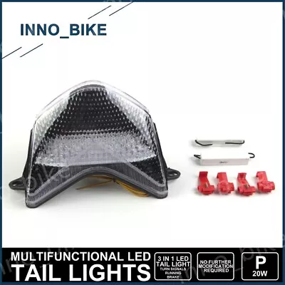 LED Tail Light Brake Turn Signal For Kawasaki Ninja ZX6R ZX636 Z750S 2005 2006 • $46.74